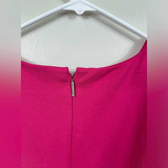 Lauren Ralph Elegant Barbie Pink Sleeveless MidiDress Events Summer Wedding Sz14 - Picture 11 of 11